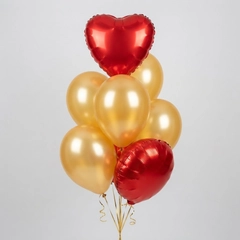 Heart  & Yellow Balloons